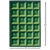 Presto Green Geometric Hand Tufted Wool Carpet 6X9 Feet