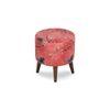 Seren Solid Wood  Ottomon in  Red Colour