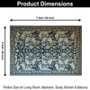 Luxe Home Polyester Persian Carpet – (5x7 Feet, Multicolor, TPR)