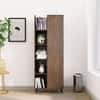 Hexa Engineered Wood Bookshelf Multipurpose Storage Rack in Giant Wood and Frosty White