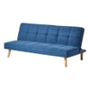 Brower 3 Seater Fold Out Sofa cum Bed in Navy Blue Colour