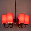 Devansh Steel  Wall Mounted Lamp With Cotton Off Black Shade