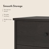 Ben Engineered Wood Chest of 4 Drawers in Dark Wenge Finish