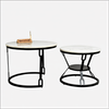 Modern Black Coffee Table With Metal Frame