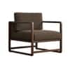 Aura Boucle Fabric Arm Chair in Brown Colour