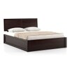 Terence Hydraulic Storage Bed (Solid Wood) (Mahogany Finish, King Bed Size)