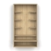 Bluewud Shubh Mini Engineered Wood Prayerut In European Oak Finish
