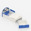 Sweet Slumber Toddler Bed in Blue