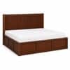 Nivaan Solid Wood Comfort King Bed Hydraulic Storage Provincial Teak Finish Mattress 72 x 78 Inches
