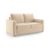 Apollo Compact 2 Seater Fabric Sofa in Birch Beige Colour