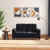 Verona Premium 2 Seater Fabric Sofa in Deep blue velvet Colour
