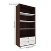Lasker Bookcase Wenge And Frosty White