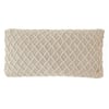 Crest Oatmeal Cotton Knitted Cushion Cover 12X20 Inches