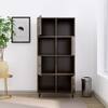 Hexa Engineered Wood Bookshelf Multipurpose Storage Rack in Giant Wood and Frosty White