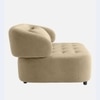 Henry Velvet 1 Seater Sofa Beige Color