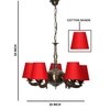 Devansh Steel Wall Mounted Lamp With Beige Jute Shade