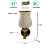 Devansh Metal Electric Wall Light in Gold Colour with Multi Shade Count of 1 Light