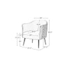 Celeo Solid Wood Accent Chair in Pink Colour