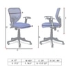 Odrione Low Back Ergonomic Chair in Blue Colour