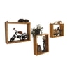 Arthur Iii Rectangular Shaped Set Of 3 Wooden Wall Shelves