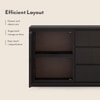 Vector Solid Wood Sideboard in American Walnut Finish