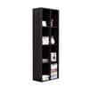 Hexa Engineered Wood Bookshelf Multipurpose Storage Rack in Flower Wenge Colour