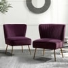 Crimson Accent Chair in Purple Colour