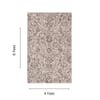 Neulooms Handloom Knotted Reversible Flatweave Area Rug Chocolate Brown or Ivory 6x9