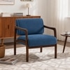 Citrus Boucle Fabric Arm Chair in Blue