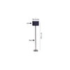 Daveigh Blue Cotton Shade Floor Lamp