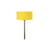 Yellow cotton with Metal Gold Table Lamp