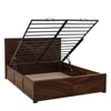 Kingsbury Solid Wood Queen  Size Bed With Hydraulic Storage (Provincial Teak Finish)