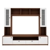 Benji Tv Unit 55 Inch Tv Walnut And Frosty White