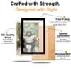 The Castle Decor Funny Chimpanzee Reading Newspaper Bathroom Wall Art 8x12 Inch