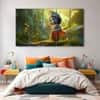 The Castle Decor Bal Gopal Wall Painting Wooden Framed 27x48 Inch (Style 12)