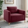 Arab Velvet 1 Seater Sofa Maroon Color