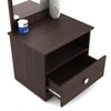 Omega Dressing Table in Choco Walnut Finish