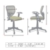 Odrione Low Back Ergonomic Chair in Pearl Green Colour