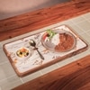 Ireka Home Sneham Wooden Serving Tray with Enamel Finish