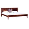Rangrez Sheesham Wood King Size Non Storage Bed in Honey Oak Finish