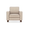 Apollo Neo  High Back 1 Seater  Fabric Sofa In Classic Beige Colour