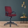 Diicea Mid Back Ergonomic Chair in Maroon Colour