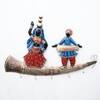 Desert Art MDF Decorative Wall Hanging Frame in Blue Colour
