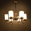 Eliante Chandelier, Mild Steel, 6-Light Modern Ceiling Fixture