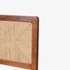 Abacus Solid Wood Queen  Size Upholstered Bed Without Storage (Kiara Finish)