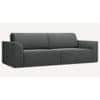 Cacef 3 Pull Out Sofa Cum Bed with storage In Grey Colour