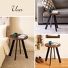 Fusion Forte: Contemporary Wood and Metal Side table
