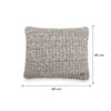 Scarlet Light Grey Medium Grey Natural Decorative Cushion Cover 16 x 16 Inches