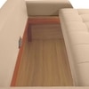 Calliro  Pull Out Sofa cum Bed  in Cream Colour