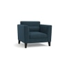 Lewis Sofa (Colour : Indigo Blue, Cushion : Soft, Seater : 3+1+1)